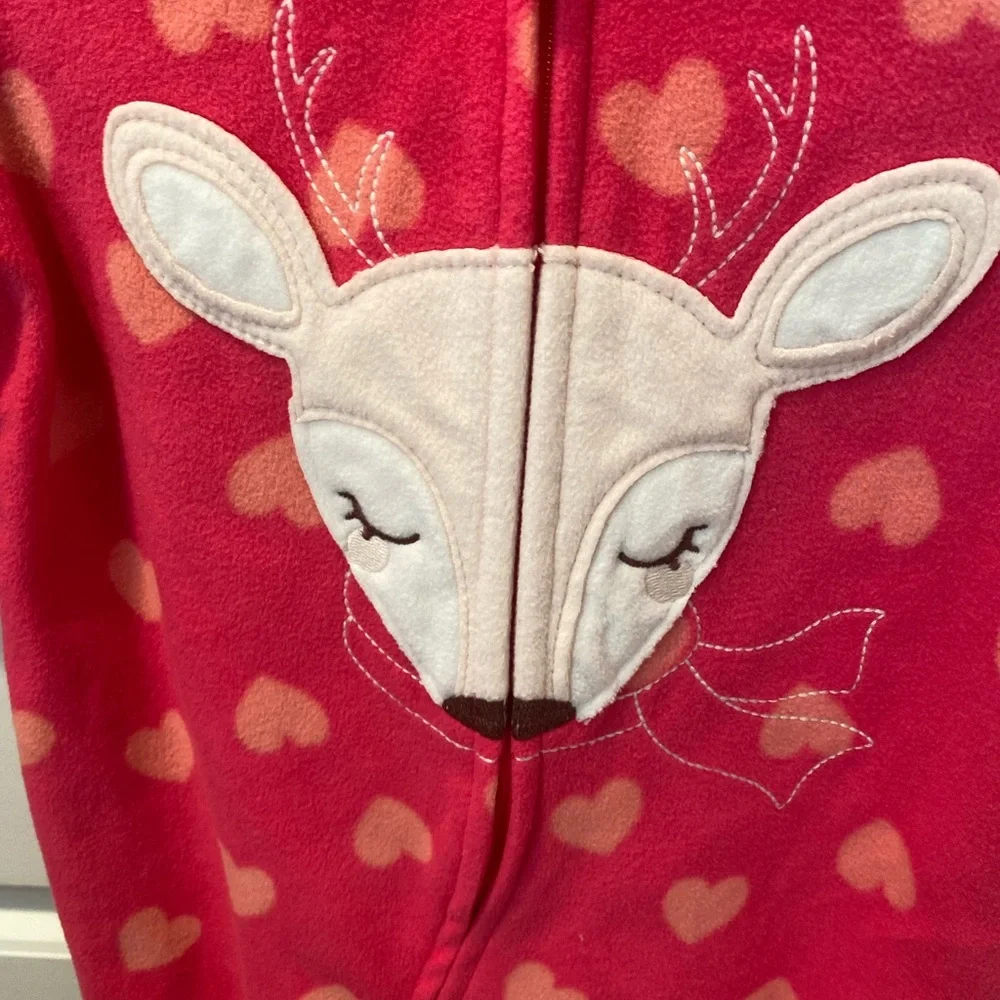 ❤️🩷Carter’s Deer Fleece Footie❤️🩷